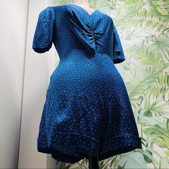 NWT Maje - Ilona Leopard Print Satin Playsuit Romper 36/4 - Picture 7 of 15